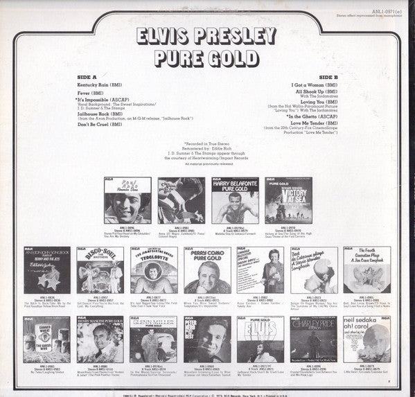 Elvis Presley : Pure Gold (LP, Comp)