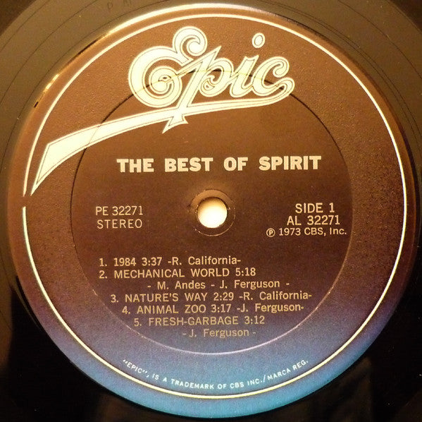 Spirit (8) : The Best Of Spirit (LP, Comp, RE, Pit)