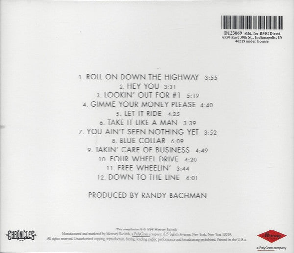 Bachman-Turner Overdrive : Best Of B.T.O. (Remastered Hits) (CD, Comp, Club, RE, RM)
