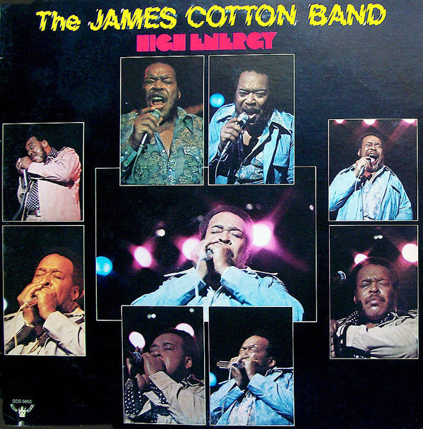 The James Cotton Band : High Energy (LP, Album, Gol)