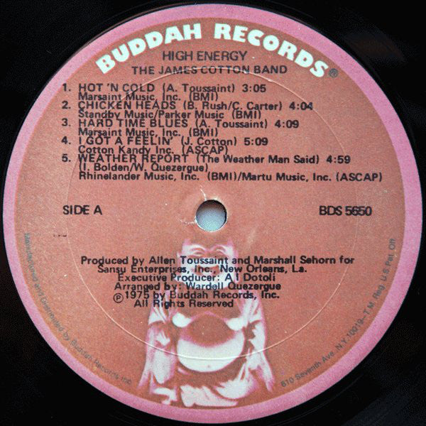 The James Cotton Band : High Energy (LP, Album, Gol)