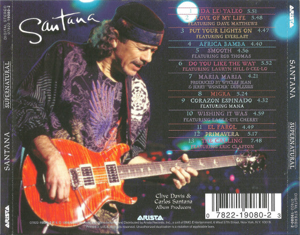 Santana : Supernatural (CD, Album)