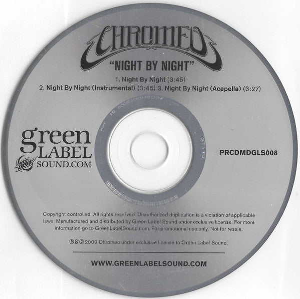 Chromeo : Night By Night (CD, Single, Promo)