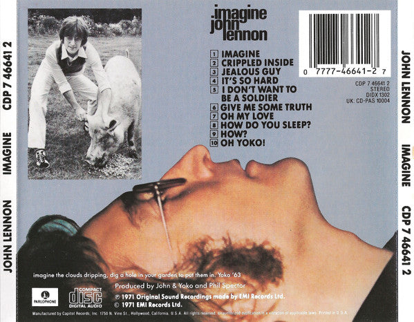 John Lennon : Imagine (CD, Album, RE, JAX)