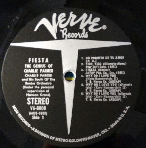 Charlie Parker And His Orchestra : Fiesta (LP, Album, RE)