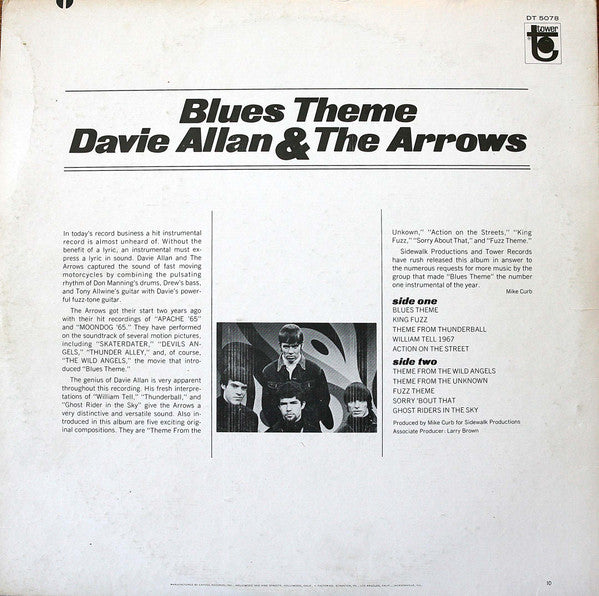 Davie Allan & The Arrows : Blues Theme (LP, Album)