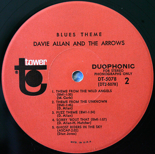 Davie Allan & The Arrows : Blues Theme (LP, Album)