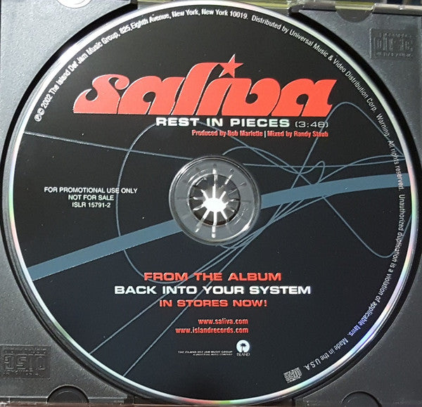 Saliva : Rest In Pieces (CD, Single, Promo)