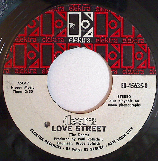 The Doors : Hello, I Love You (7", Single, Styrene, Pit)