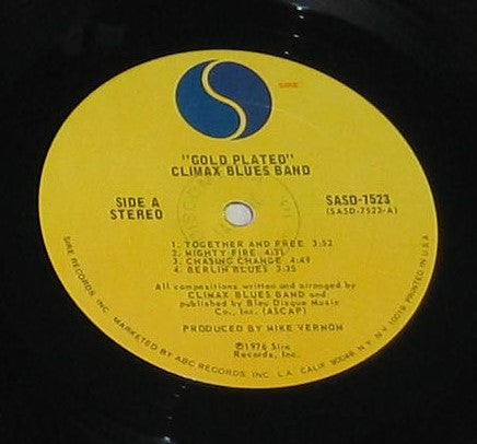 Climax Blues Band : Gold Plated (LP, Album, Gat)