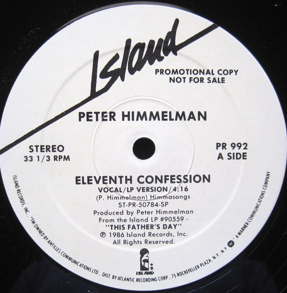 Peter Himmelman : Eleventh Confession (12", Promo)