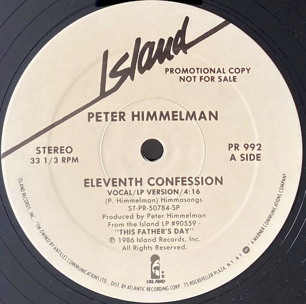 Peter Himmelman : Eleventh Confession (12", Promo)