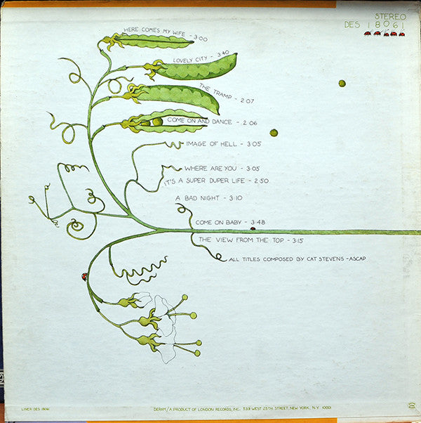 Cat Stevens : Very Young And Early Songs (LP, Comp, PH-)