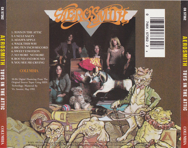 Aerosmith : Toys In The Attic (CD, Album, RE, RM, Pit)