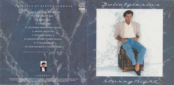 Julio Iglesias : Starry Night (CD, Album)