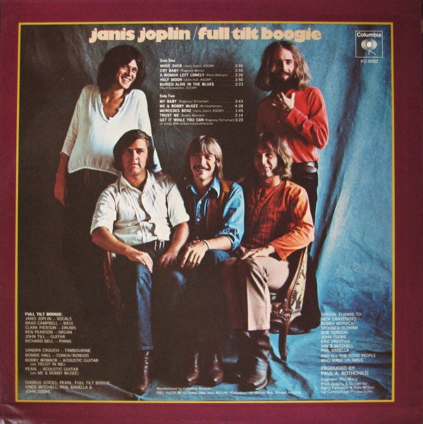 Janis Joplin : Pearl (LP, Album, San)