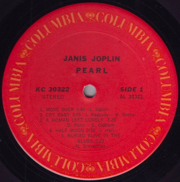 Janis Joplin : Pearl (LP, Album, San)