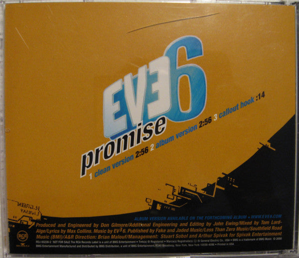 Eve 6 : Promise (CD, Single, Promo)