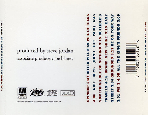 Soul Asylum (2) : And The Horse They Rode In On (CD, Album)