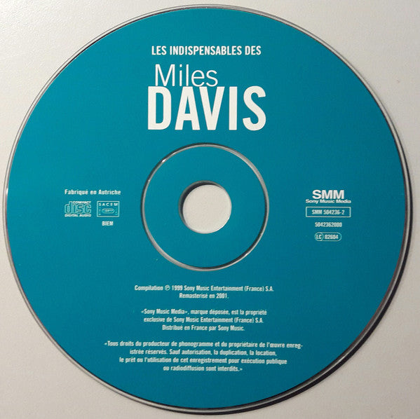Miles Davis : Les Indispensables De Miles Davis (CD, Comp)