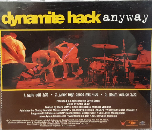 Dynamite Hack : Anyway (CD, Single, Promo)