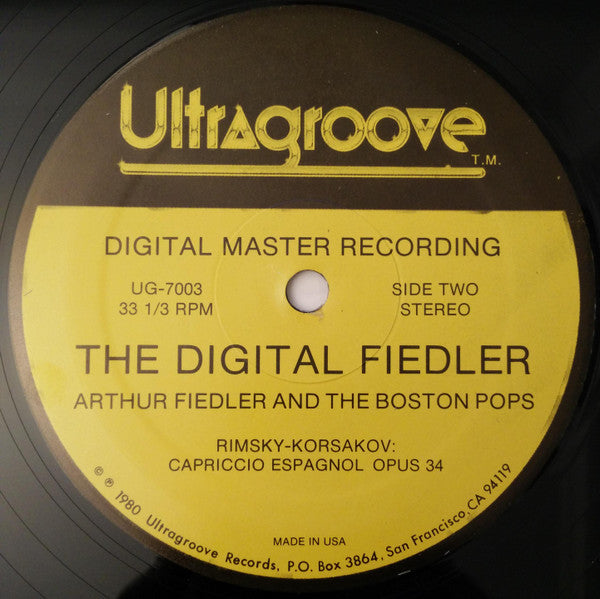 Arthur Fiedler And Boston Pops Orchestra : The Digital Fiedler (LP)