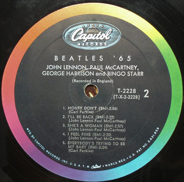 The Beatles : Beatles '65 (LP, Album, Mono)