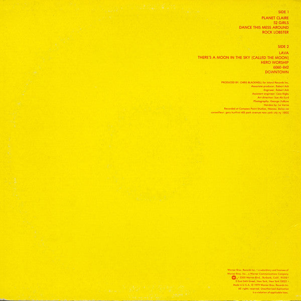 The B-52's : The B-52's (LP, Album, Jac)