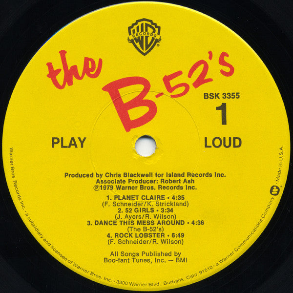 The B-52's : The B-52's (LP, Album, Jac)