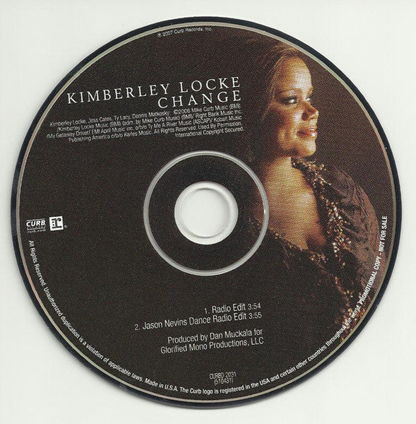 Kimberley Locke : Change (CD, Promo)