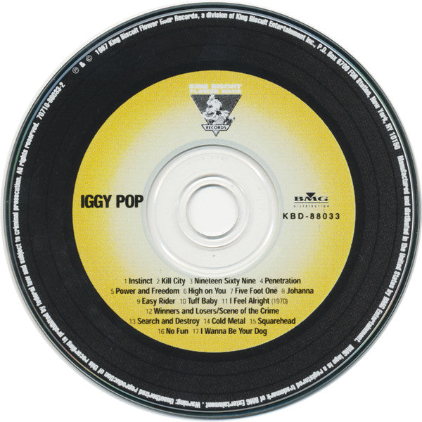 Iggy Pop : Live On The King Biscuit Flower Hour (CD, Album, Club)
