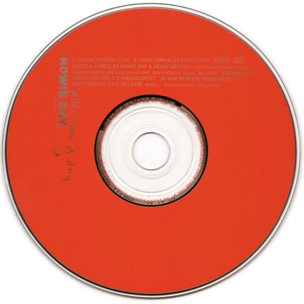 Howie Day : Perfect Time Of  Day (CD, Single, Promo)