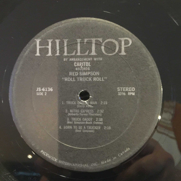Red Simpson : Roll,Truck,Roll (LP, Album)
