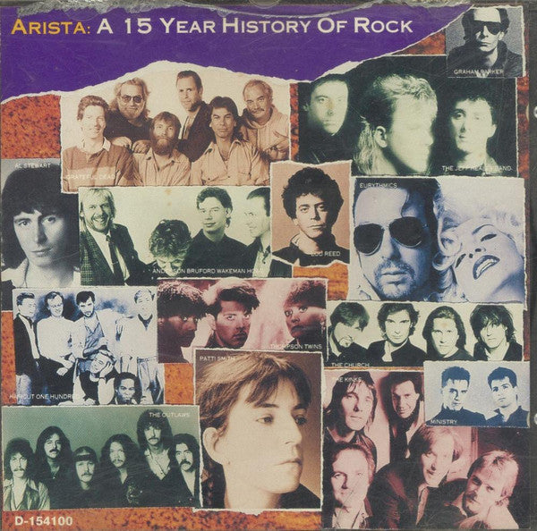 Various : Arista: A 15 Year History Of Rock (CD, Comp, Club, BMG)
