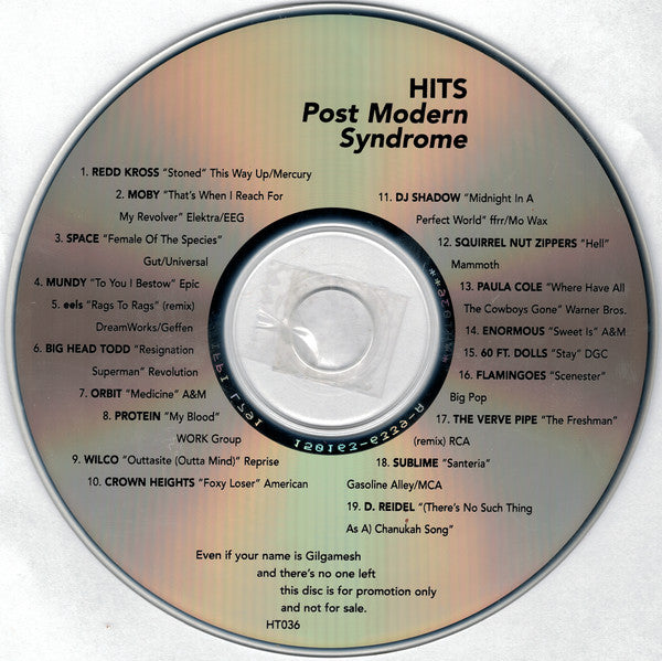 Various : Hits Post Modern Syndrome (CD, Comp, Promo)