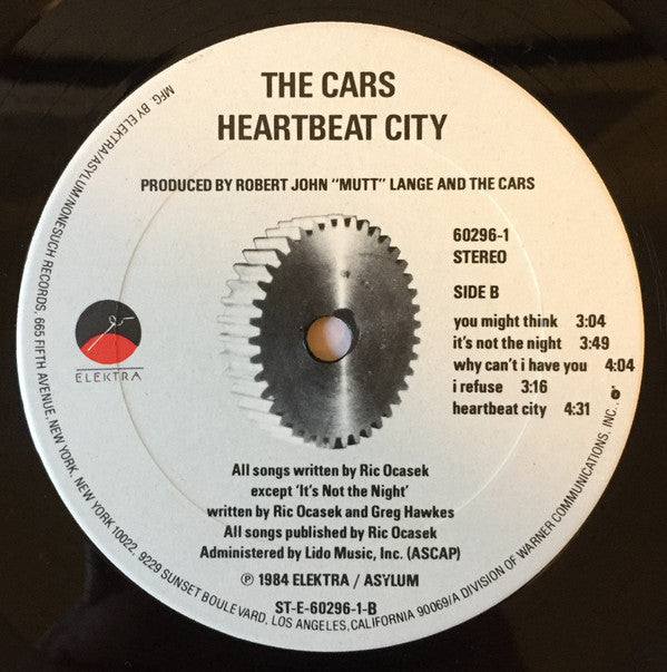 The Cars : Heartbeat City (LP, Album, Car)