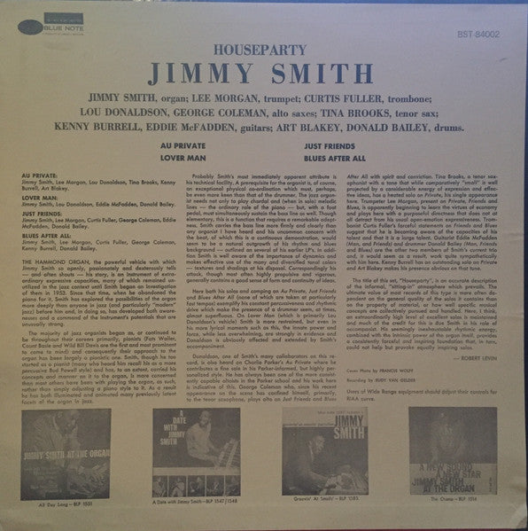 Jimmy Smith : House Party (LP, Album)