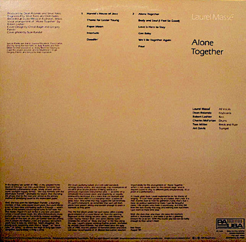 Laurel Massé : Alone Together (LP)