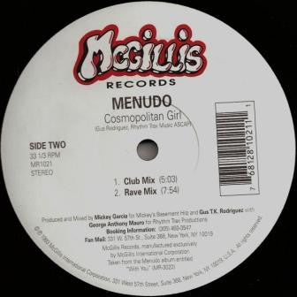 Menudo : Cosmopolitan Girl (12")