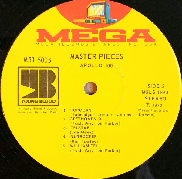 Apollo 100 Featuring Tom Parker : Master Pieces (LP, Album)