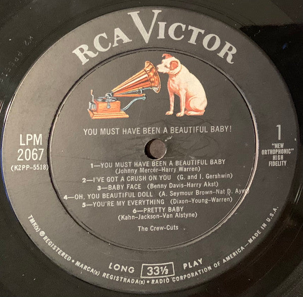 The Crew Cuts : You Must Have Been A Beautiful Baby! (LP, Mono)