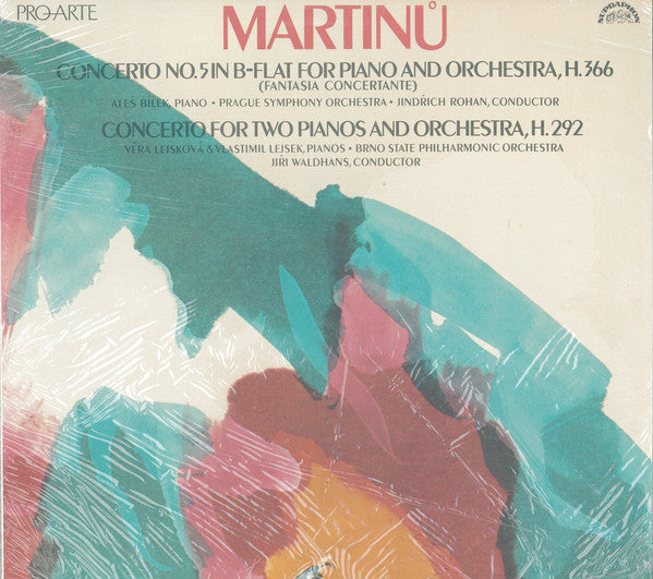 Martinů* : Concerto No. 5 In B-Flat For Piano And Orchestra, H. 366 (Fantasia Concertante) / Concerto For Two Pianos And Orchestra, H. 292 (LP, RP)