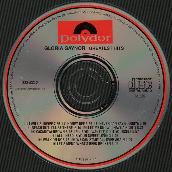 Gloria Gaynor : Greatest Hits (CD, Comp, RE)