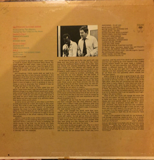 Miles Davis : Bitches Brew (2xLP, Album, San)