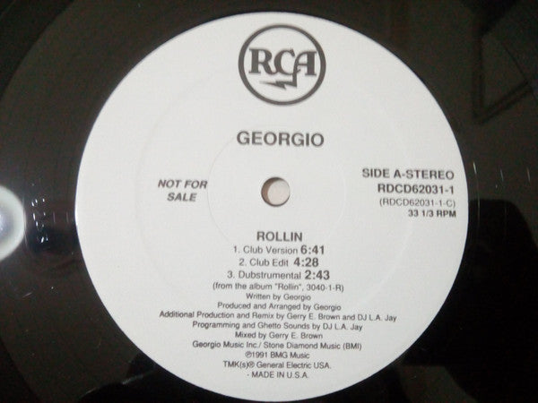 Georgio (2) : Rollin (12", Promo)