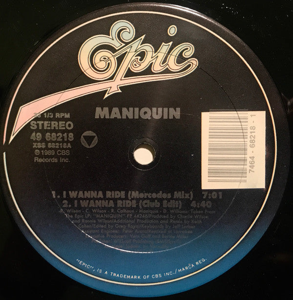 Maniquin : I Wanna Ride (New Remixes) (12")