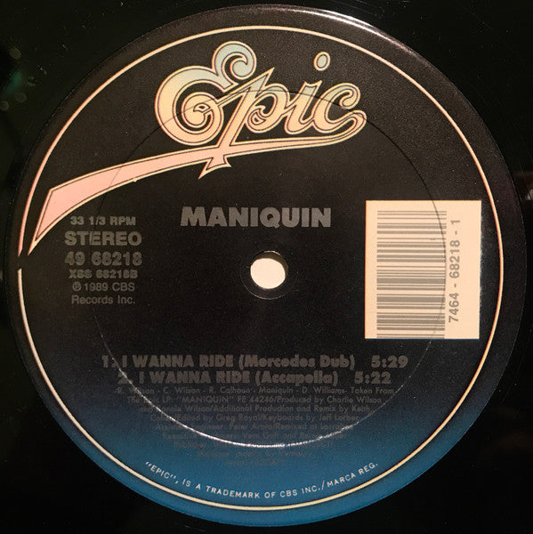 Maniquin : I Wanna Ride (New Remixes) (12")