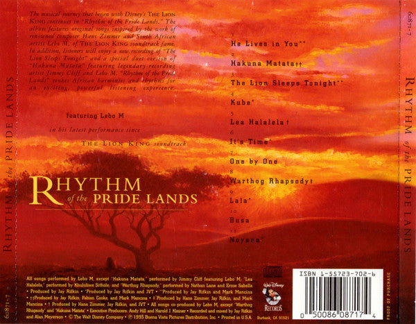 Lebo M : Rhythm Of The Pride Lands (CD, Album)