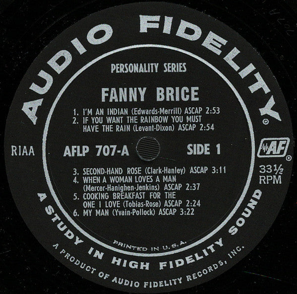 Fanny Brice : The Original Funny Girl (LP, Comp)
