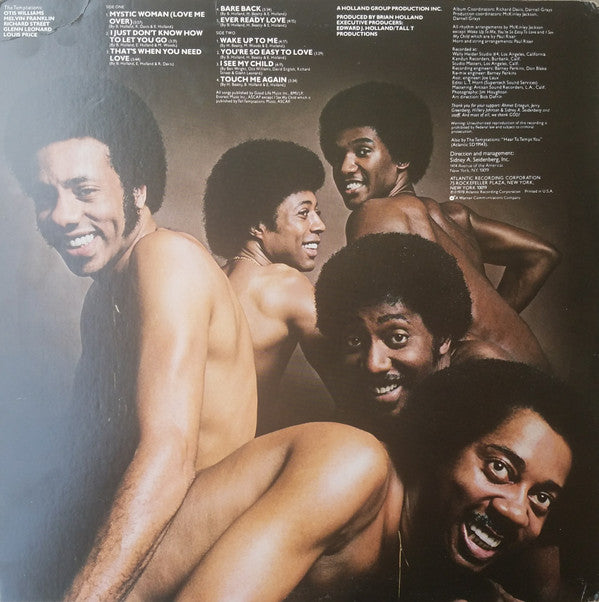 The Temptations : Bare Back (LP, Album, PR)